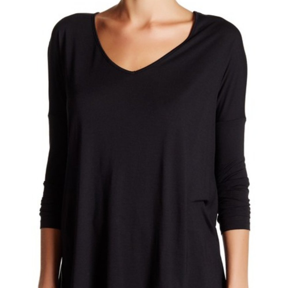 Haute Hippie Long Sleeve V-Neck Tee